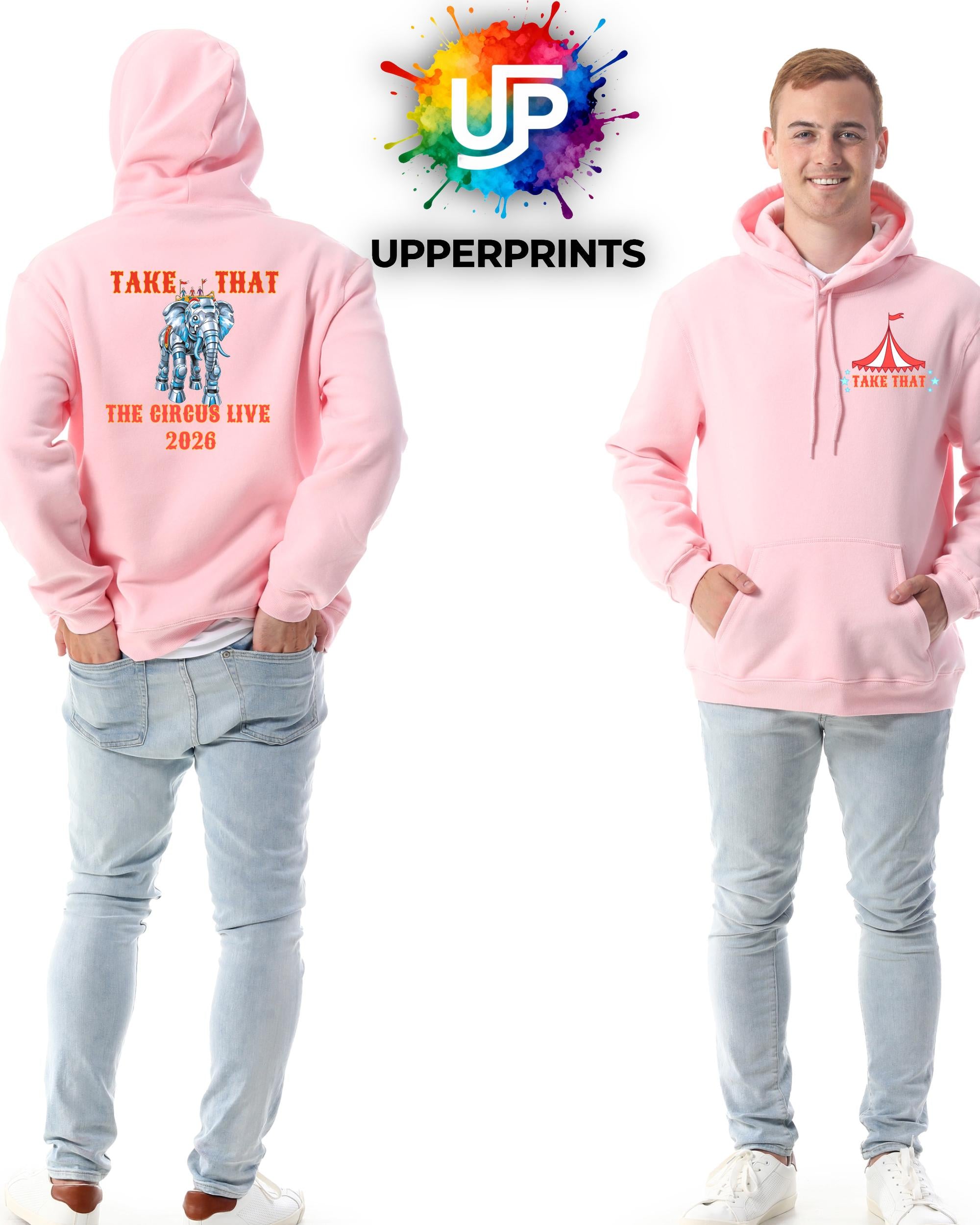 Take That Circus Tour 2026 Hoodie - Unofficial, Elephant in Plus Sizes & Colours