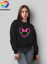 Floral Bow Minnie Mouse Ears Sweatshirt | Mummy and me Jumper Disney