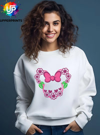 Floral Bow Minnie Mouse Ears Sweatshirt | Mummy and me Jumper Disney