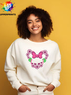 Floral Bow Minnie Mouse Ears Sweatshirt | Mummy and me Jumper Disney