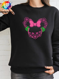 Floral Bow Minnie Mouse Ears Sweatshirt | Mummy and me Jumper Disney