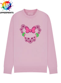 Floral Bow Minnie Mouse Ears Sweatshirt | Mummy and me Jumper Disney
