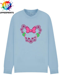 Floral Bow Minnie Mouse Ears Sweatshirt | Mummy and me Jumper Disney