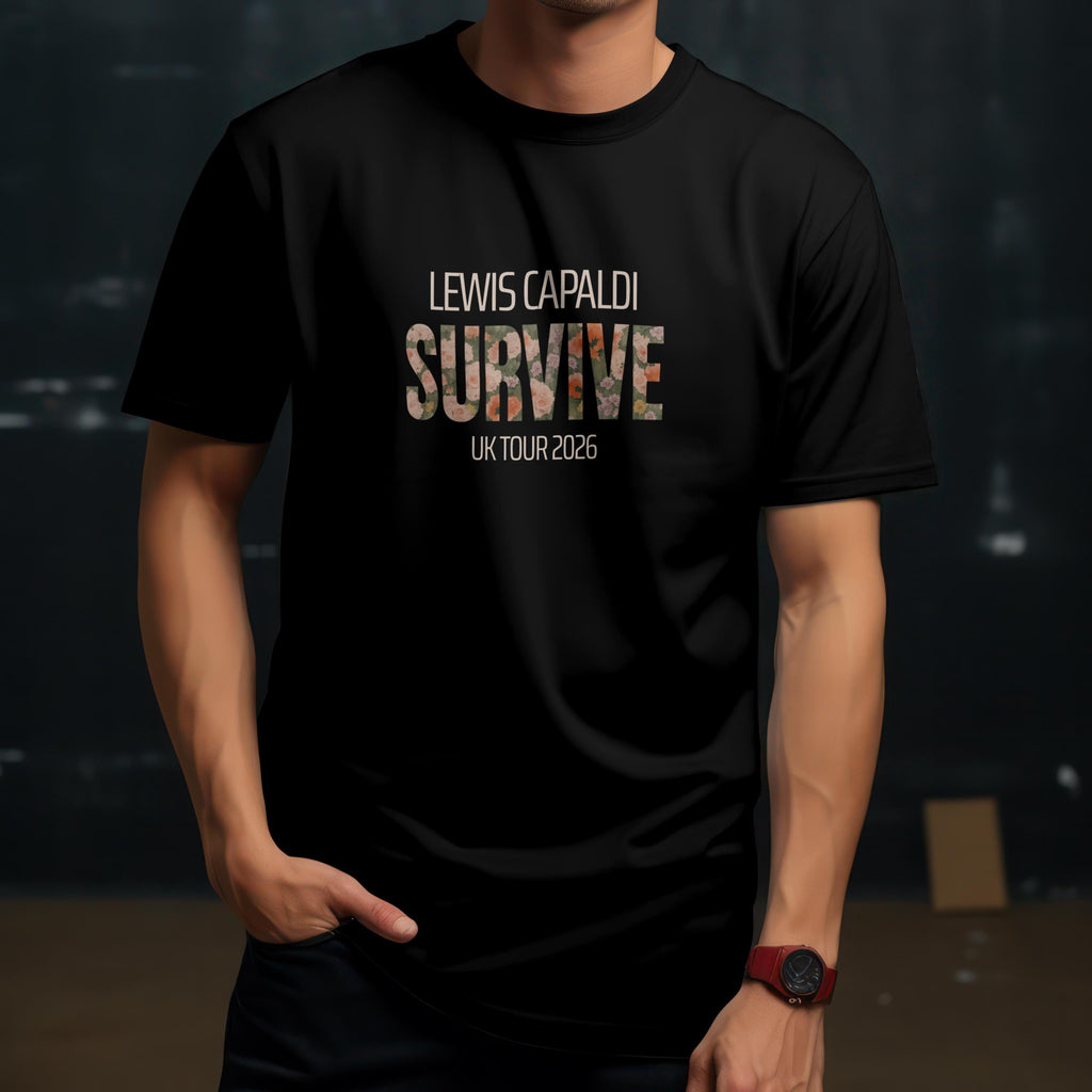 Lewis Capaldi Tour T-Shirt in Black
