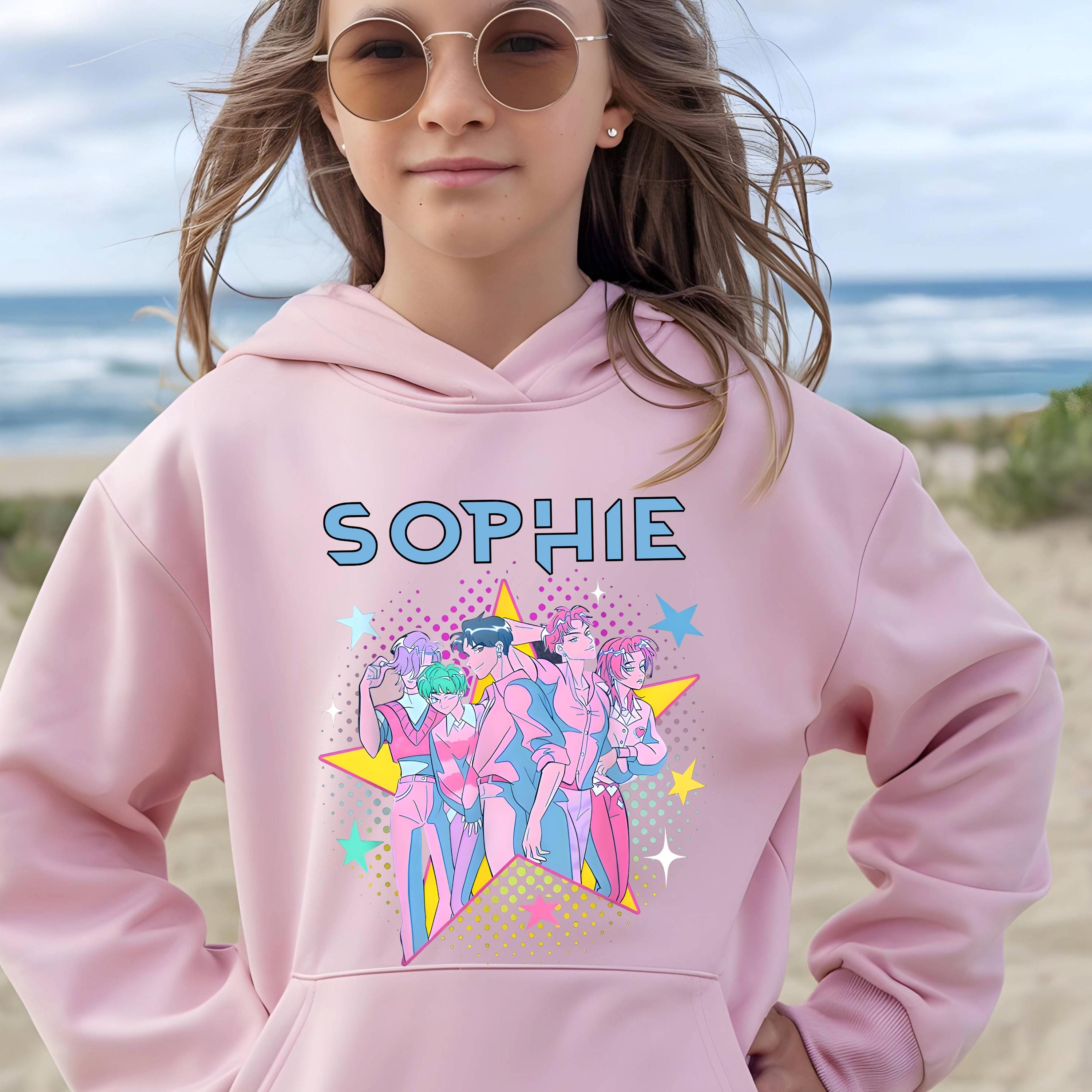 Saja Boys Personalised K-Pop Demon Hunters Kids Hoodie | Custom Name Hood | Kpop Christmas Gift