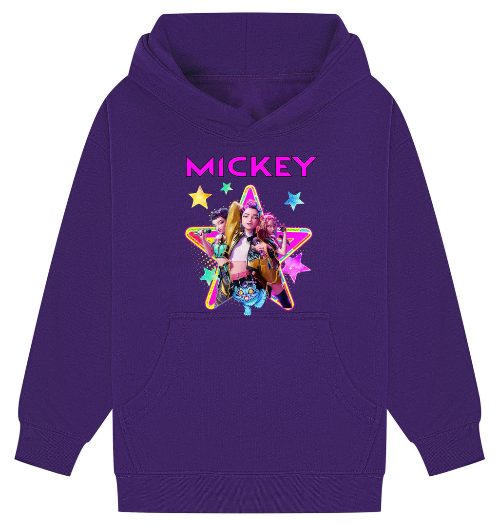 Personalised Huntrix K-Pop Demon Hunters Kids Hoodie | Custom Name Hood | Kpop Gift