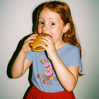 Personalised Birthday Girl Number T-Shirt with Name & Age