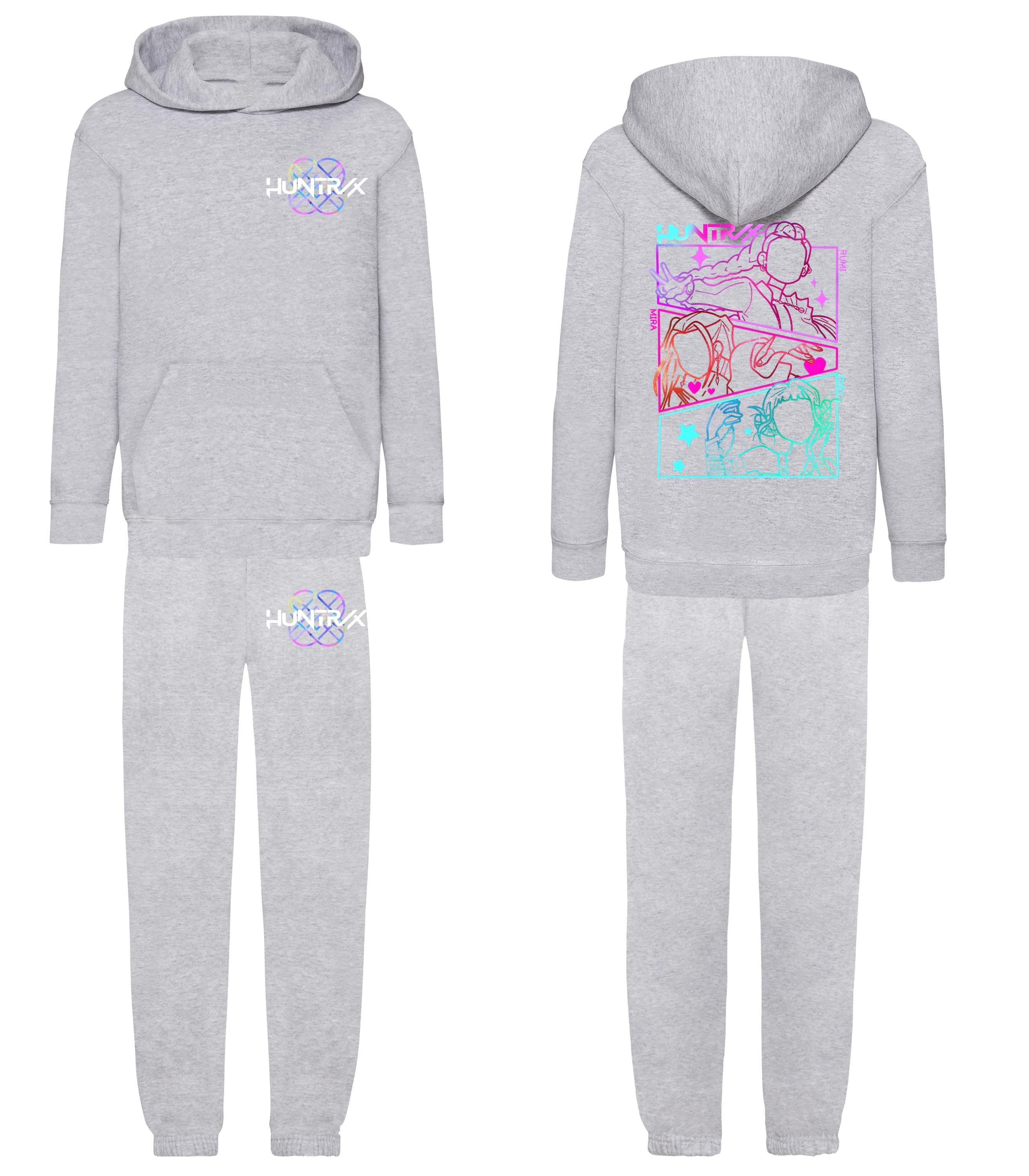 Kids Kpop Hoodie Joggers Matching tracksuit Set – Huntrx Demon Hunter | Christmas Gift