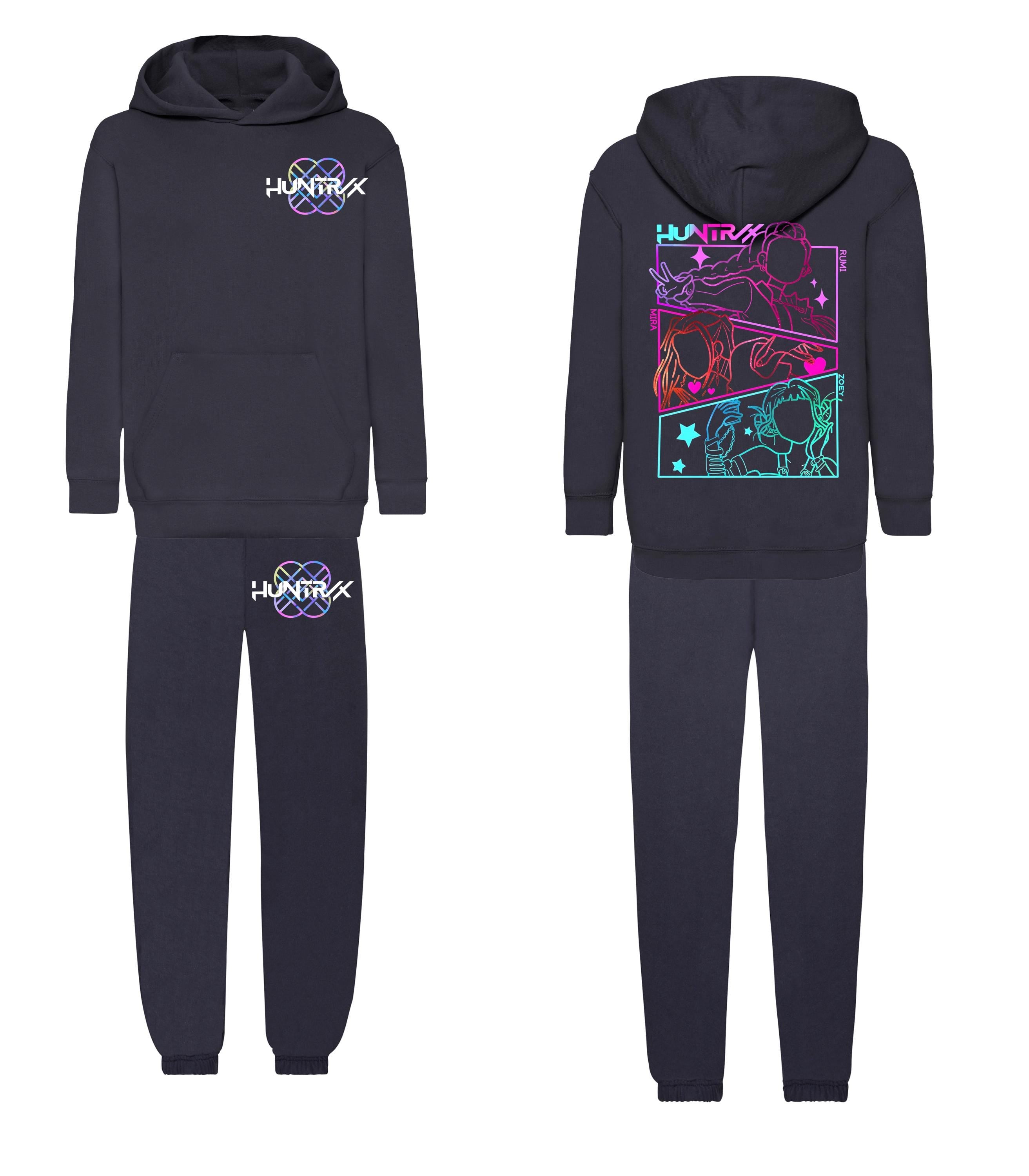 Kids Kpop Hoodie Joggers Matching tracksuit Set – Huntrx Demon Hunter | Christmas Gift
