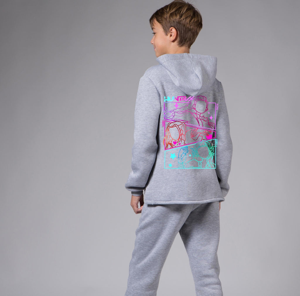 Kids Kpop Hoodie Joggers Matching tracksuit Set – Huntrx Demon Hunter | Christmas Gift