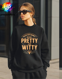 Showgirl Sweatshirt | "Made Her Money Being Pretty & Witty" | Taylor Swift Sabrina Carpenter Jumper