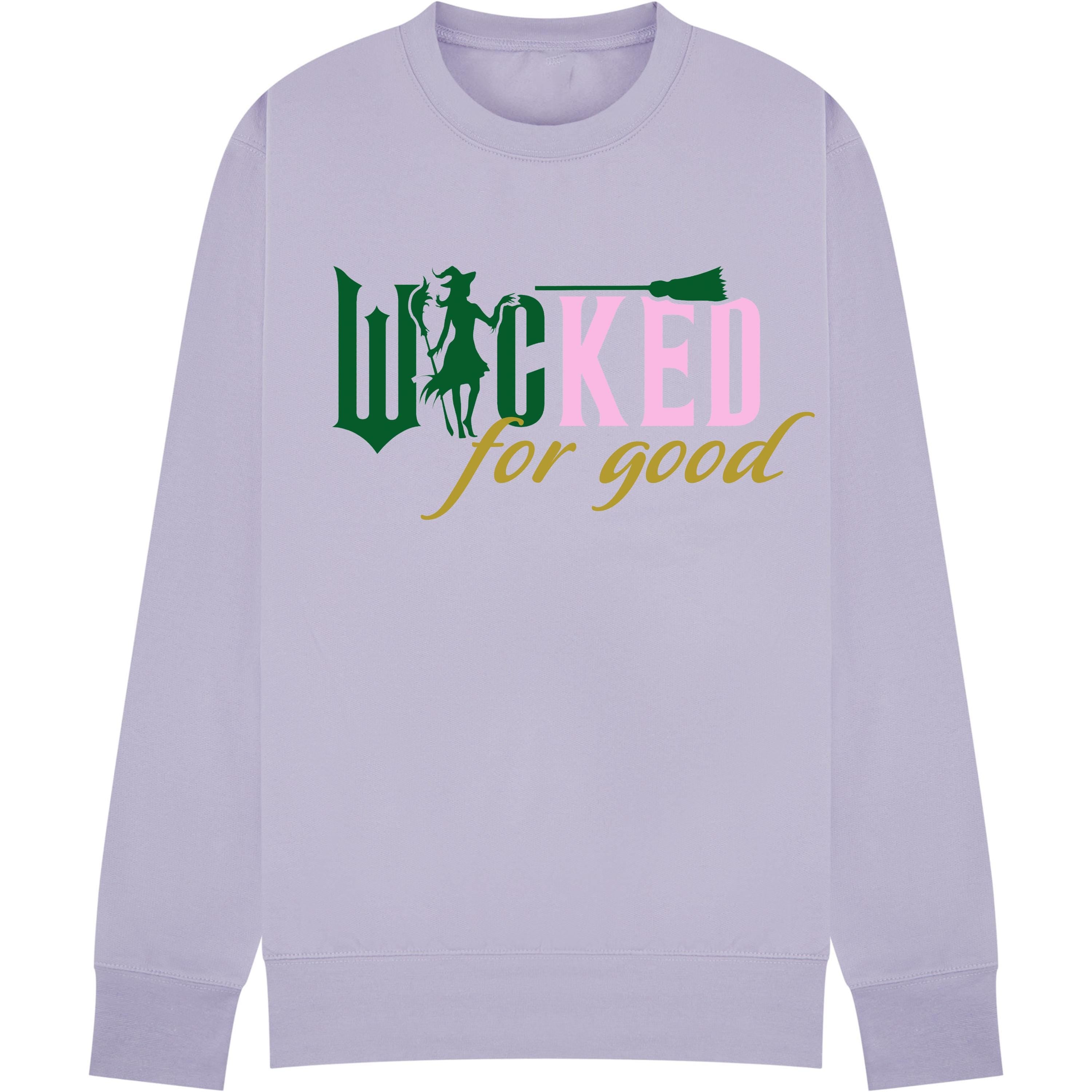 Wicked Themed Movie Sweatshirt – For Good – Cosy Jumper – Kids, adults and plus size