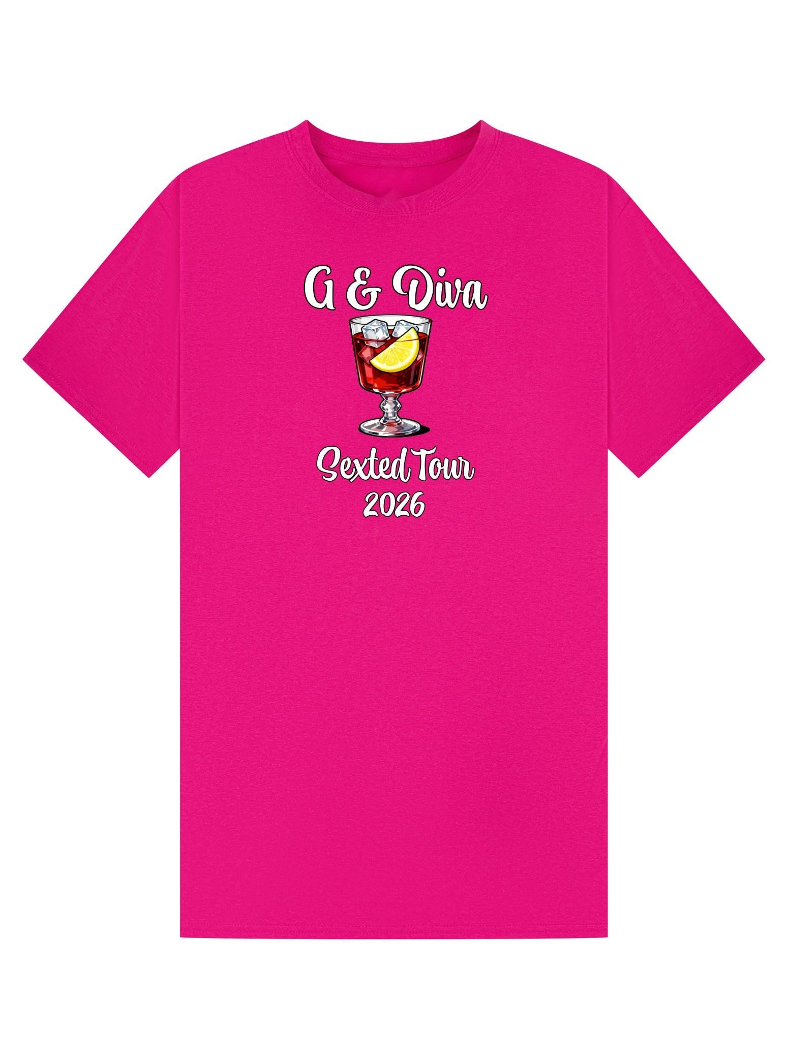 G & Diva Sexted Tour 2026 T-Shirt - Podcast and tour Fan Merch