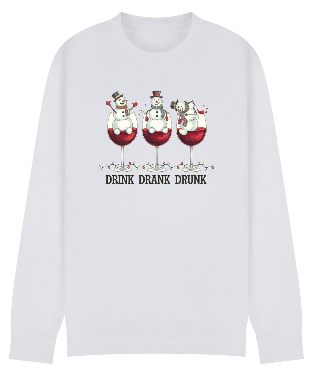 Drink Drank Drunk Christmas Jumper – Festive sweatshirt for Work Parties, Family Gatherings & Drinks!