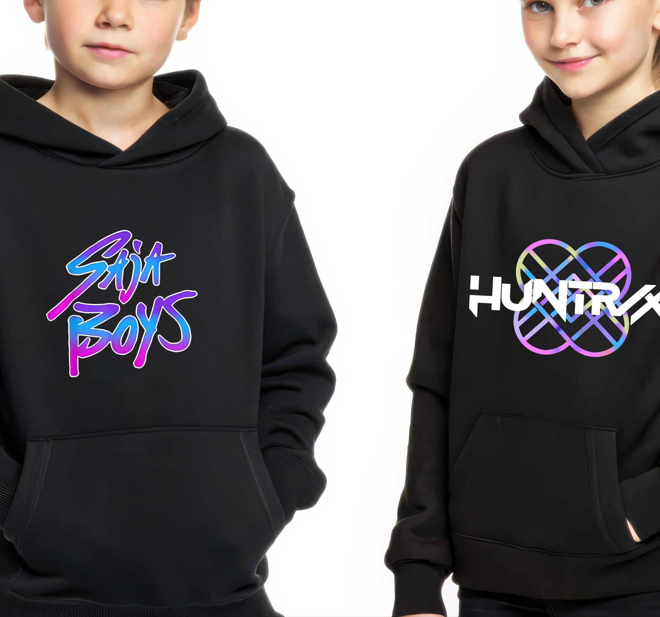 Kpop Demon Hunters Team Saja Boys or Team Huntrix Kids' Hoodie – Christmas Gift!