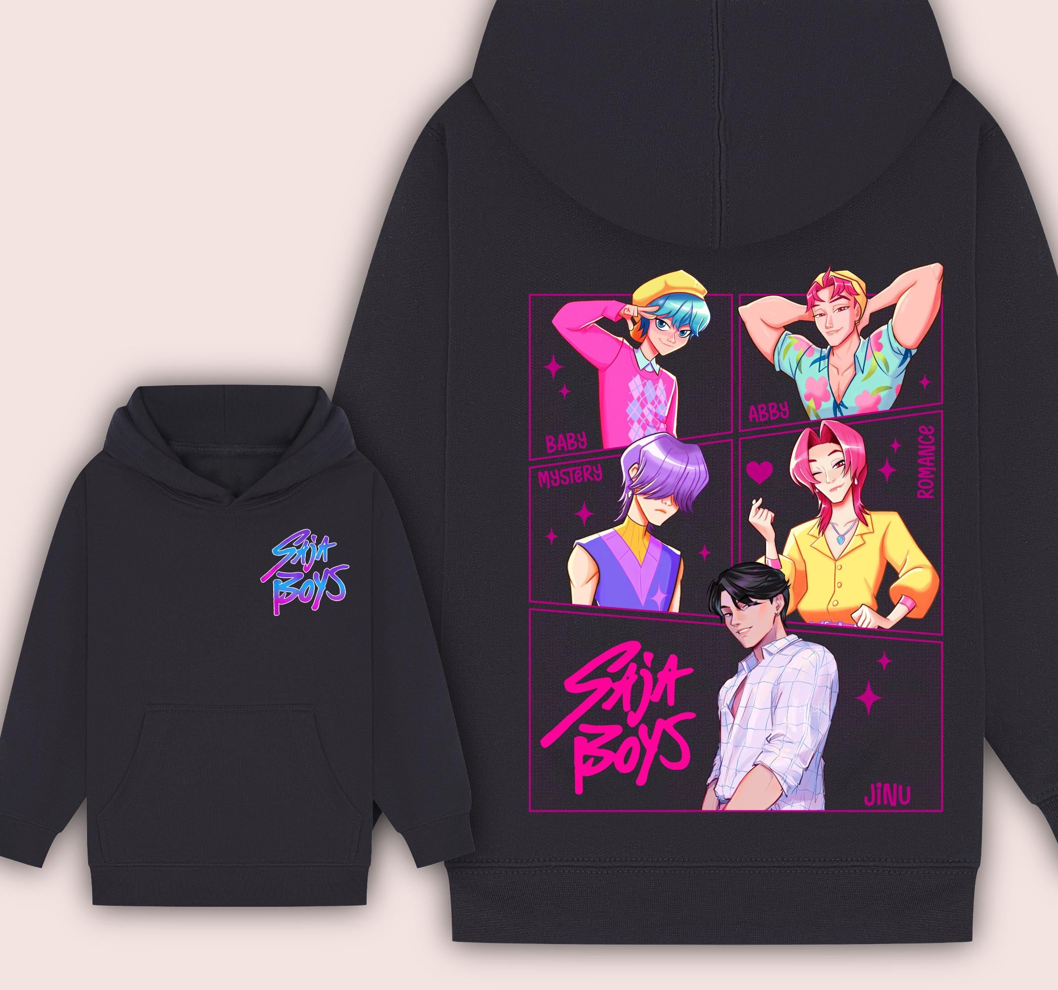 Saja Boys KPop Demon Hunters Hoodie | Unisex K-Pop Anime Style | Fan Made Design