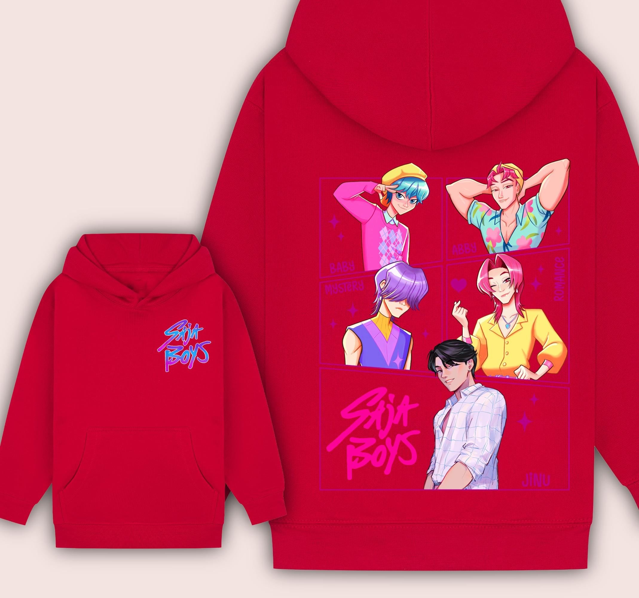 Saja Boys KPop Demon Hunters Hoodie | Unisex K-Pop Anime Style | Fan Made Design