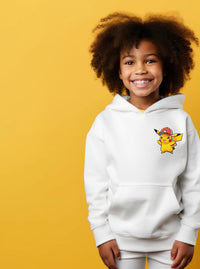 Custom Pokémon Inspired Hoodie – Pikachu Personalised Name on Back – Kids Christmas Gift