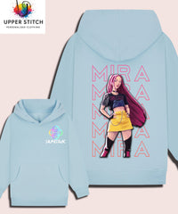 Anime Character Huntrix Hoodie - Zoey, Mira, Rumi K-Pop Demon Hunters hood