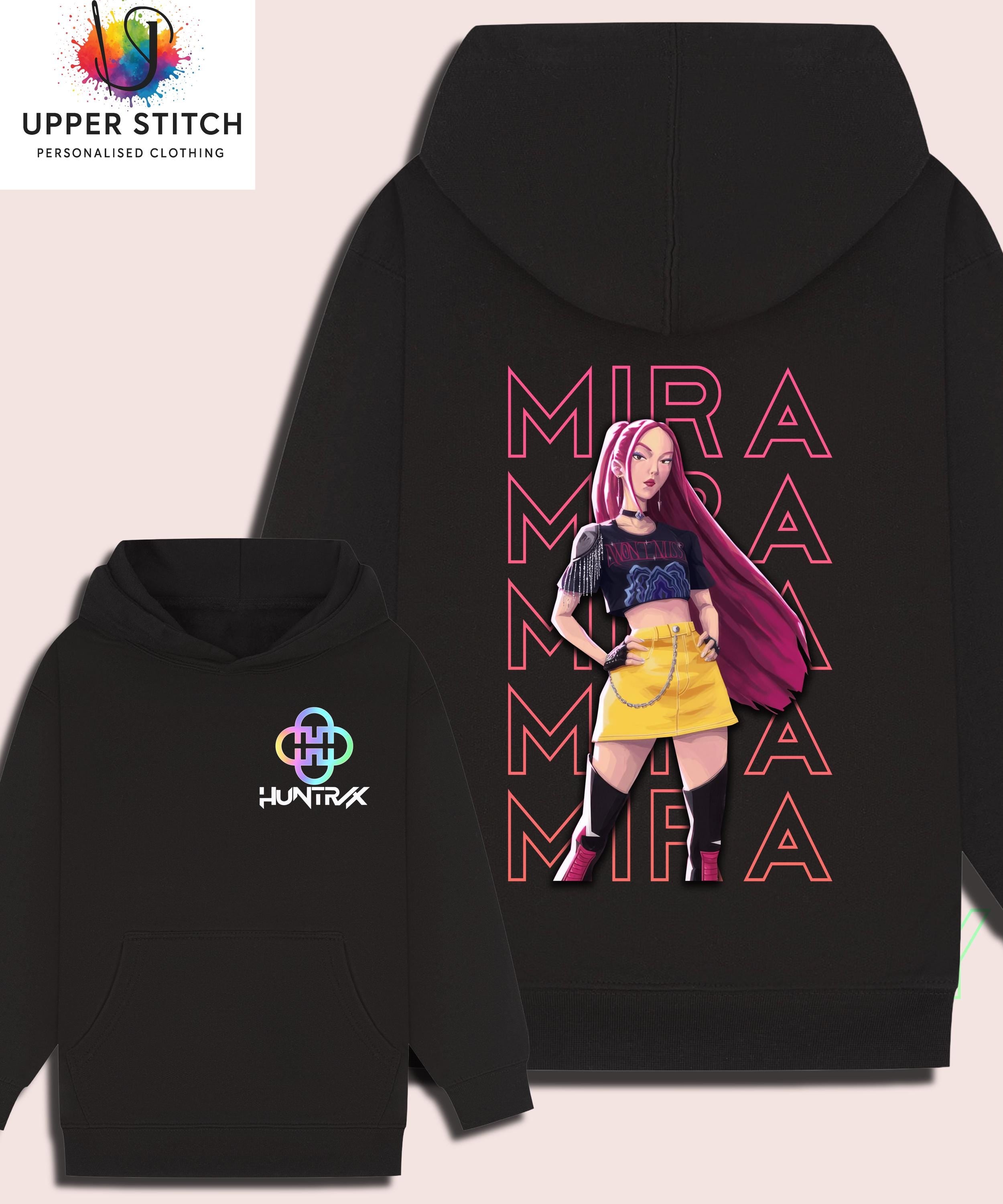 Anime Character Huntrix Hoodie - Zoey, Mira, Rumi K-Pop Demon Hunters hood