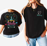 Disney Trip 2026 Family Tshirts – Mickey or Minnie Disneyland T-Shirts - Personalised Group Matching Holiday