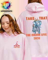 Take That Circus Tour 2026 Hoodie - Unofficial, Elephant in Plus Sizes & Colours
