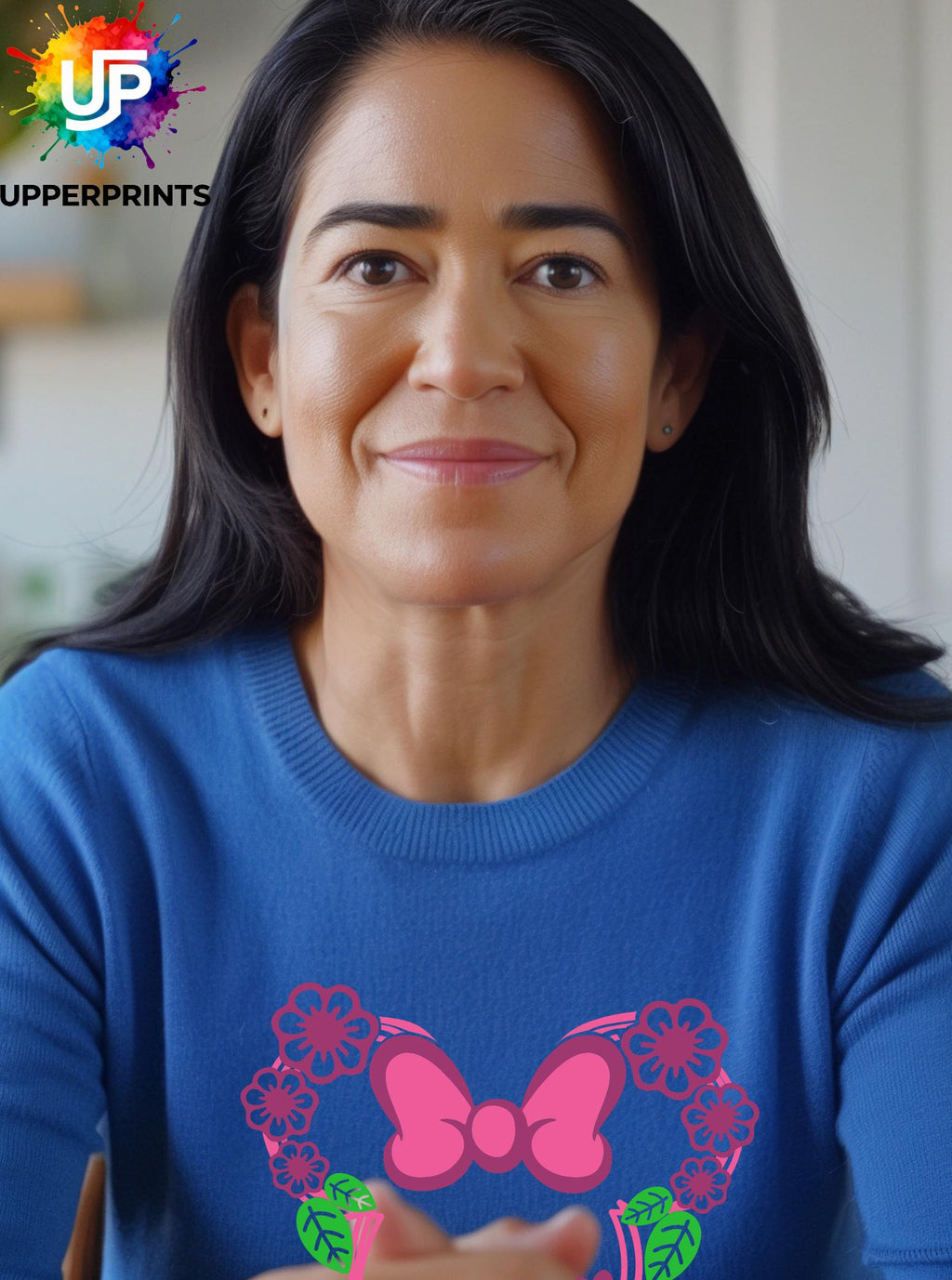 Floral Bow Minnie Mouse Ears Sweatshirt | Mummy and me Jumper Disney