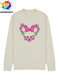 Floral Bow Minnie Mouse Ears Sweatshirt | Mummy and me Jumper Disney