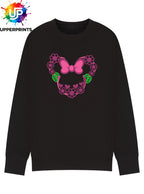 Floral Bow Minnie Mouse Ears Sweatshirt | Mummy and me Jumper Disney