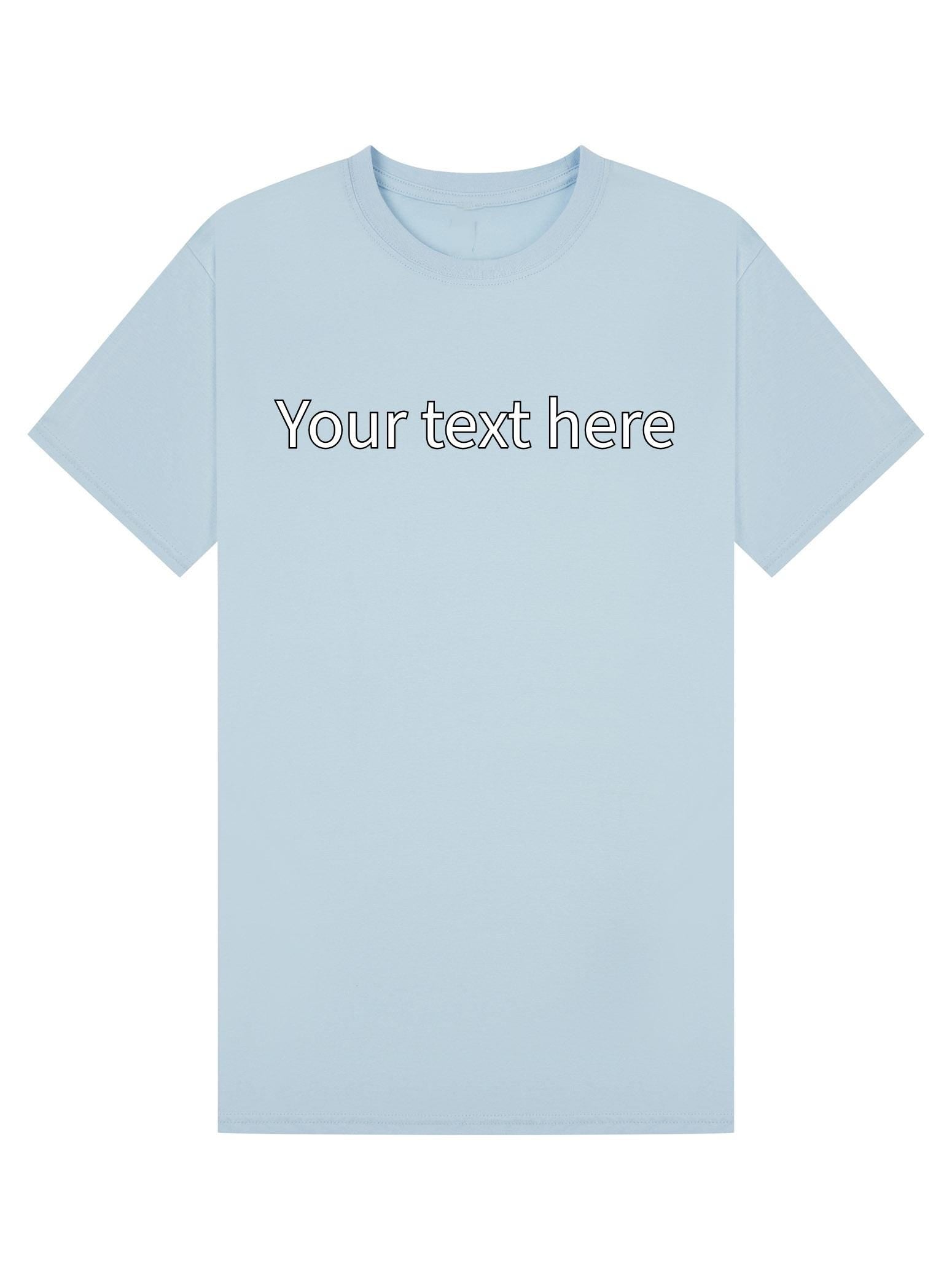 Custom Text, image or Photo print T-Shirt – Personalised Gift, Family Shirts