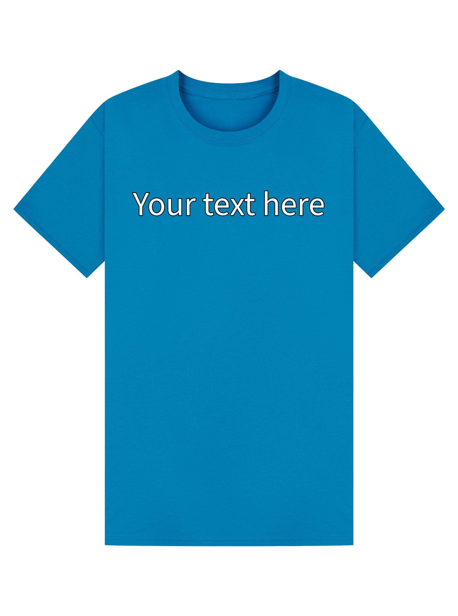 Custom Text, image or Photo print T-Shirt – Personalised Gift, Family Shirts