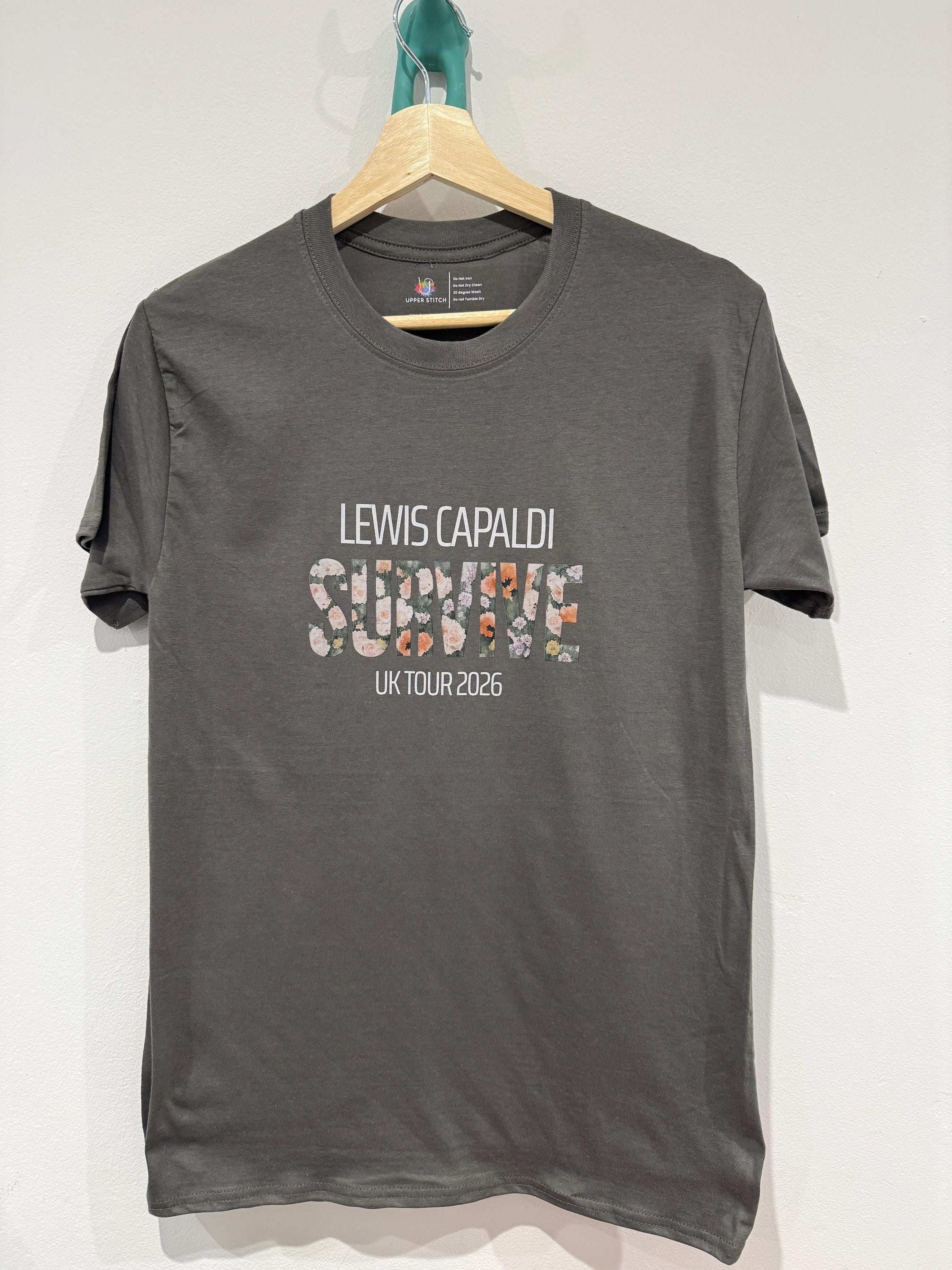 Lewis Capaldi Survive Tour Fan Art T-Shirt - Unisex shirt - Quick Turnaround