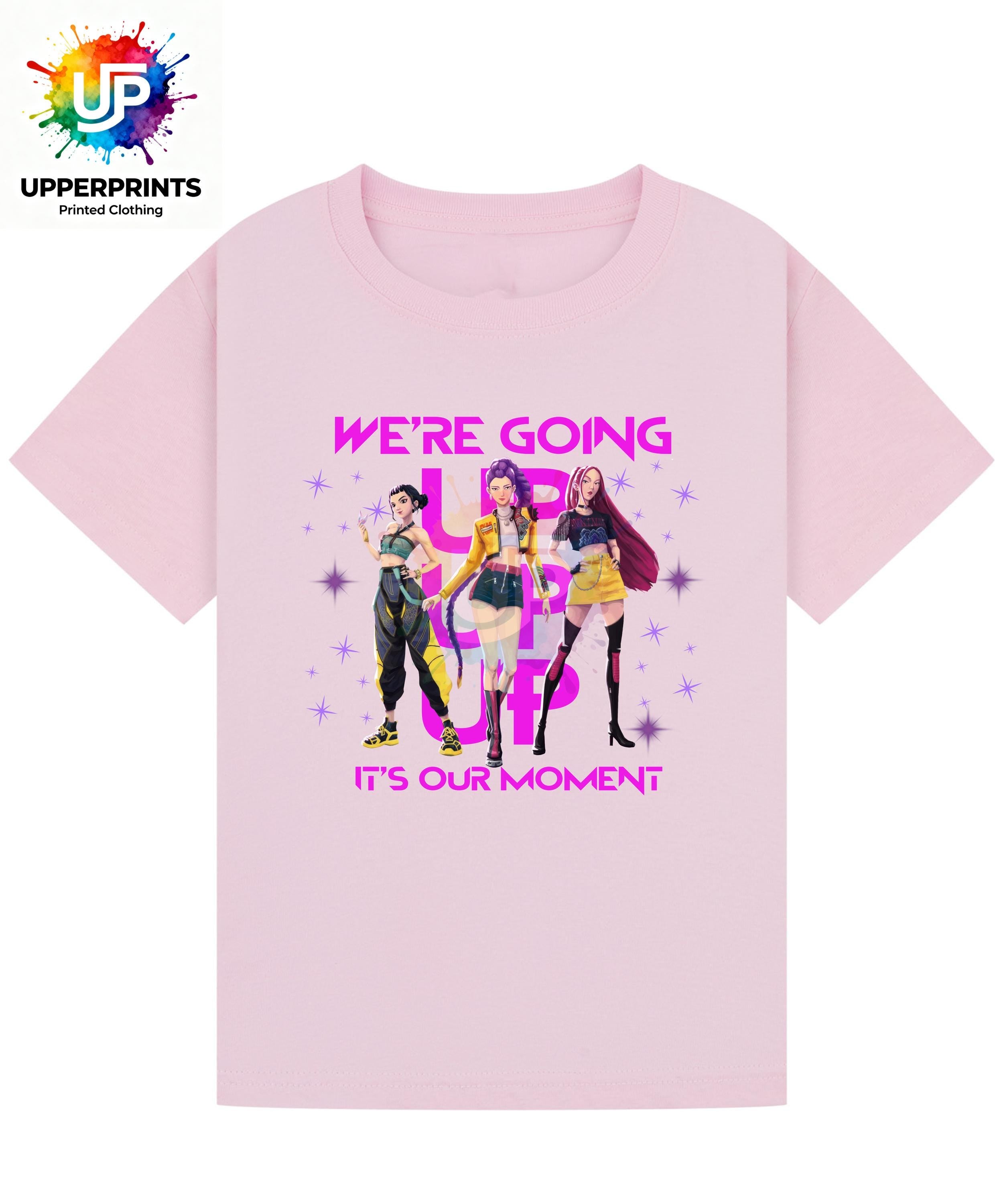 We’re Going Up T-Shirt | Golden Huntrix Inspired Tee | K-Pop Demon Hunters Fan Shirt | Kids & Adults