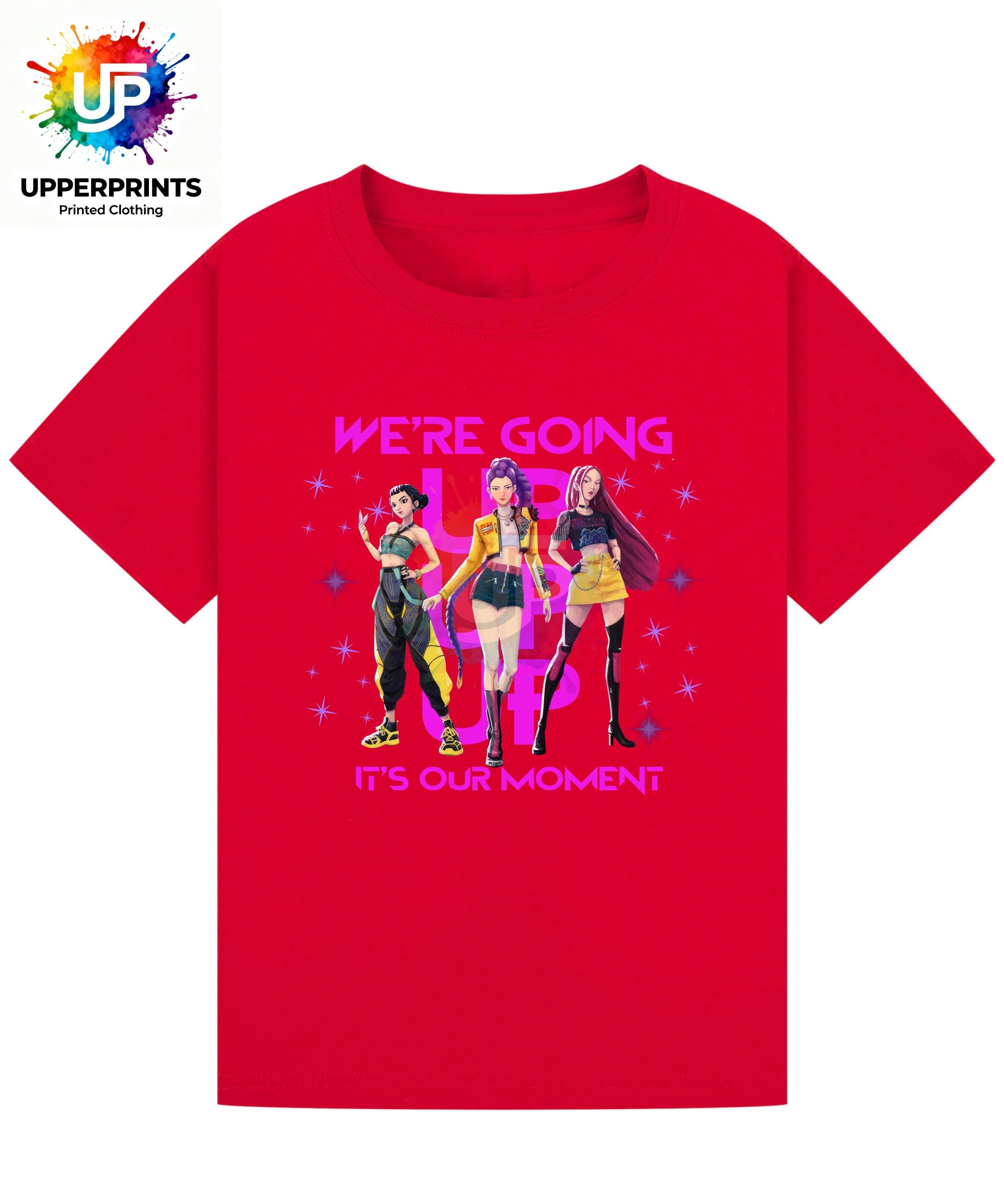 We’re Going Up T-Shirt | Golden Huntrix Inspired Tee | K-Pop Demon Hunters Fan Shirt | Kids & Adults