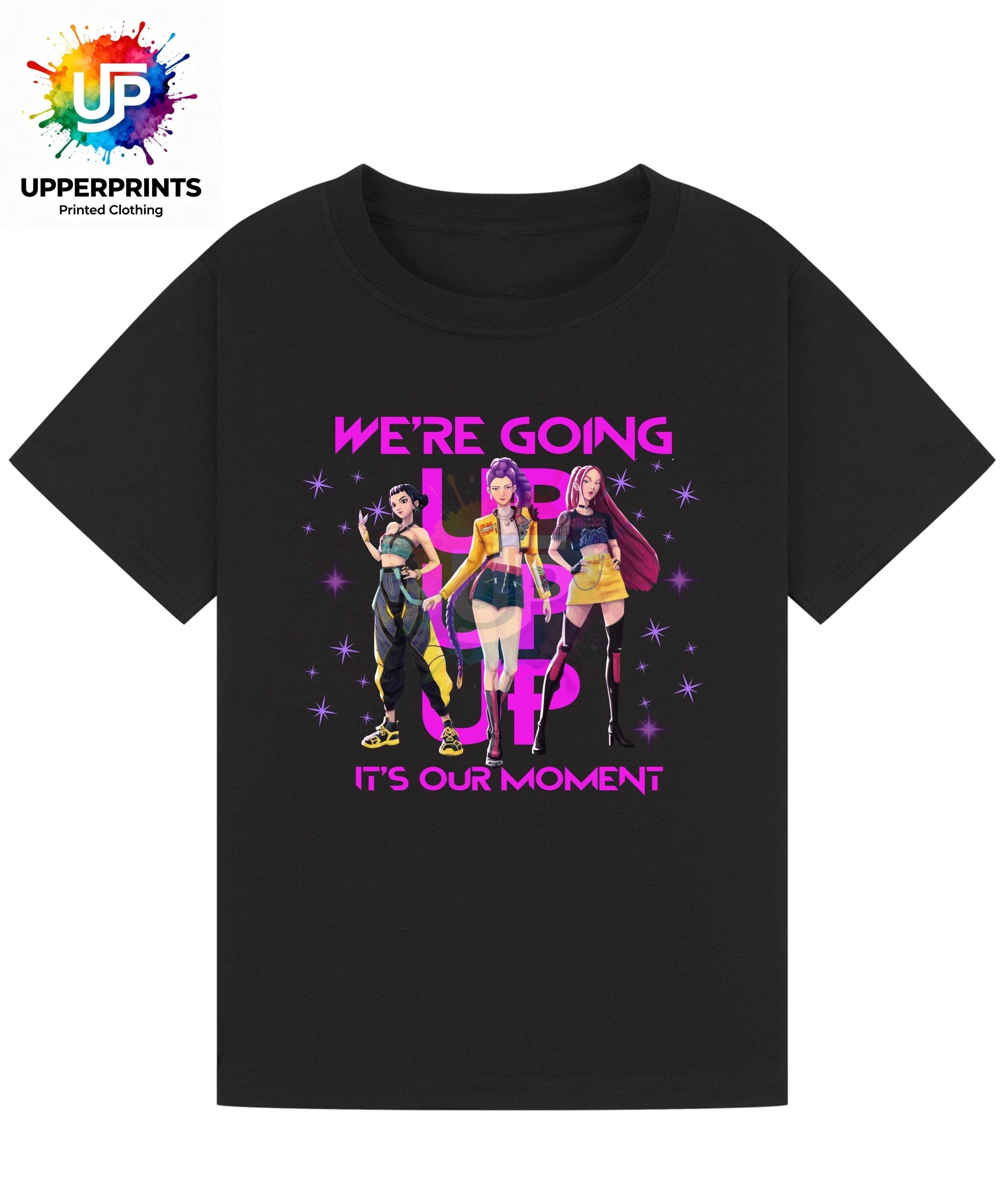 We’re Going Up T-Shirt | Golden Huntrix Inspired Tee | K-Pop Demon Hunters Fan Shirt | Kids & Adults