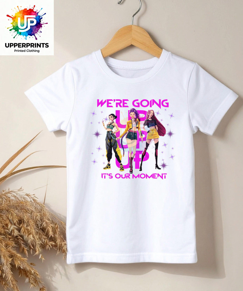 We’re Going Up T-Shirt | Golden Huntrix Inspired Tee | K-Pop Demon Hunters Fan Shirt | Kids & Adults