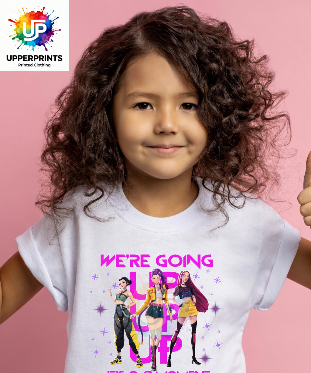 We’re Going Up T-Shirt | Golden Huntrix Inspired Tee | K-Pop Demon Hunters Fan Shirt | Kids & Adults