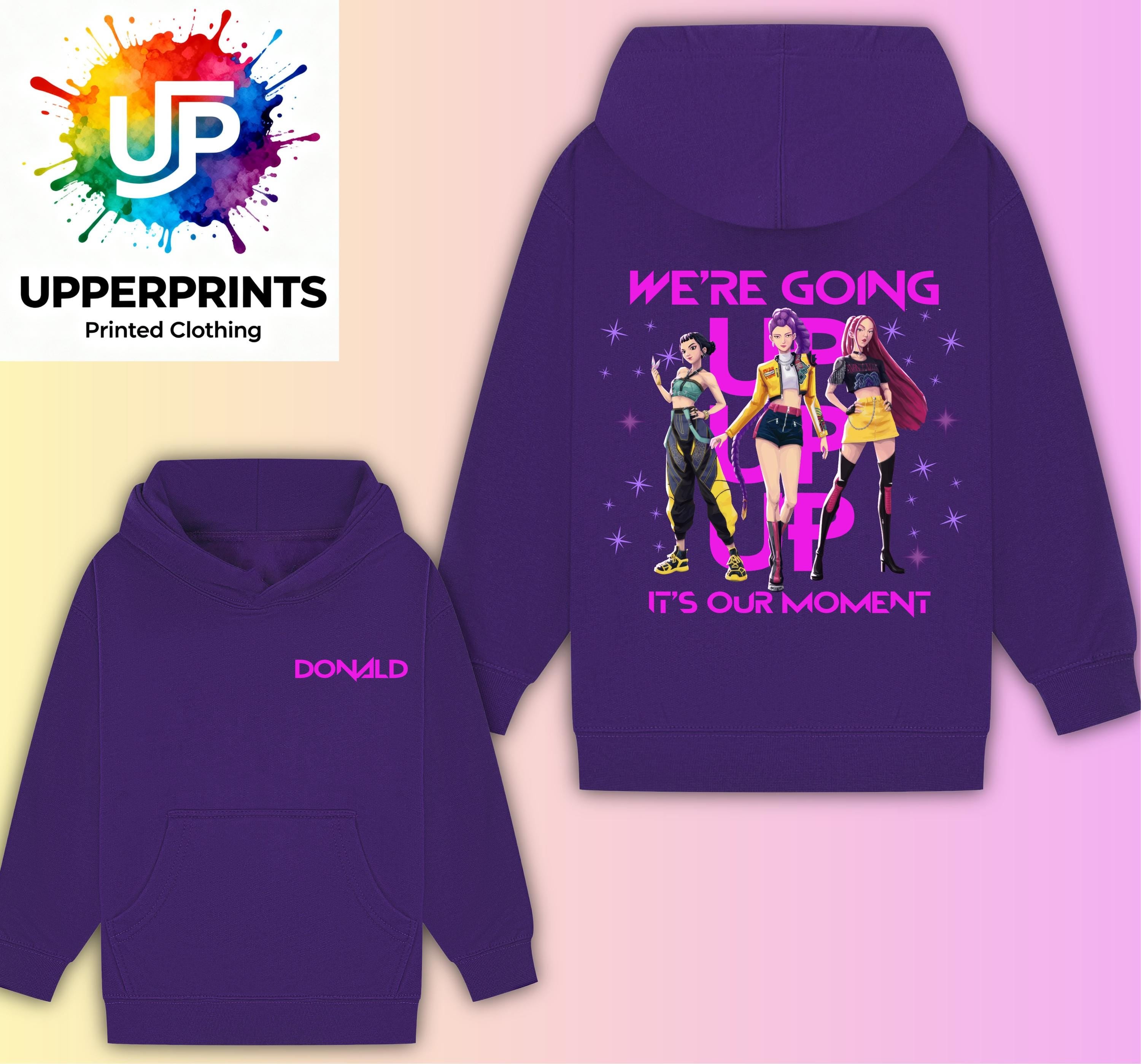 We’re Going Up personalised lyric Hoodie| Golden Huntrix Inspired | K-Pop Demon Hunters Fan Shirt