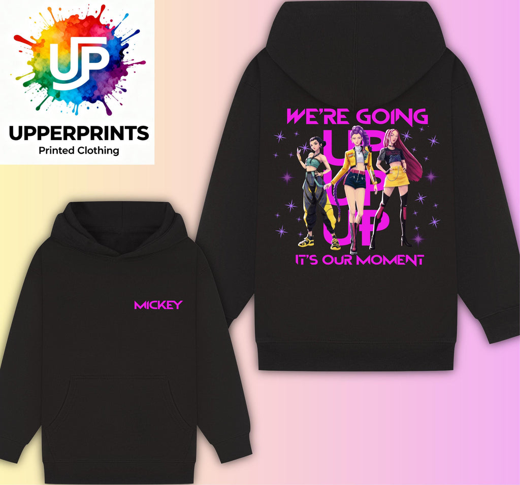 We’re Going Up personalised lyric Hoodie| Golden Huntrix Inspired | K-Pop Demon Hunters Fan Shirt