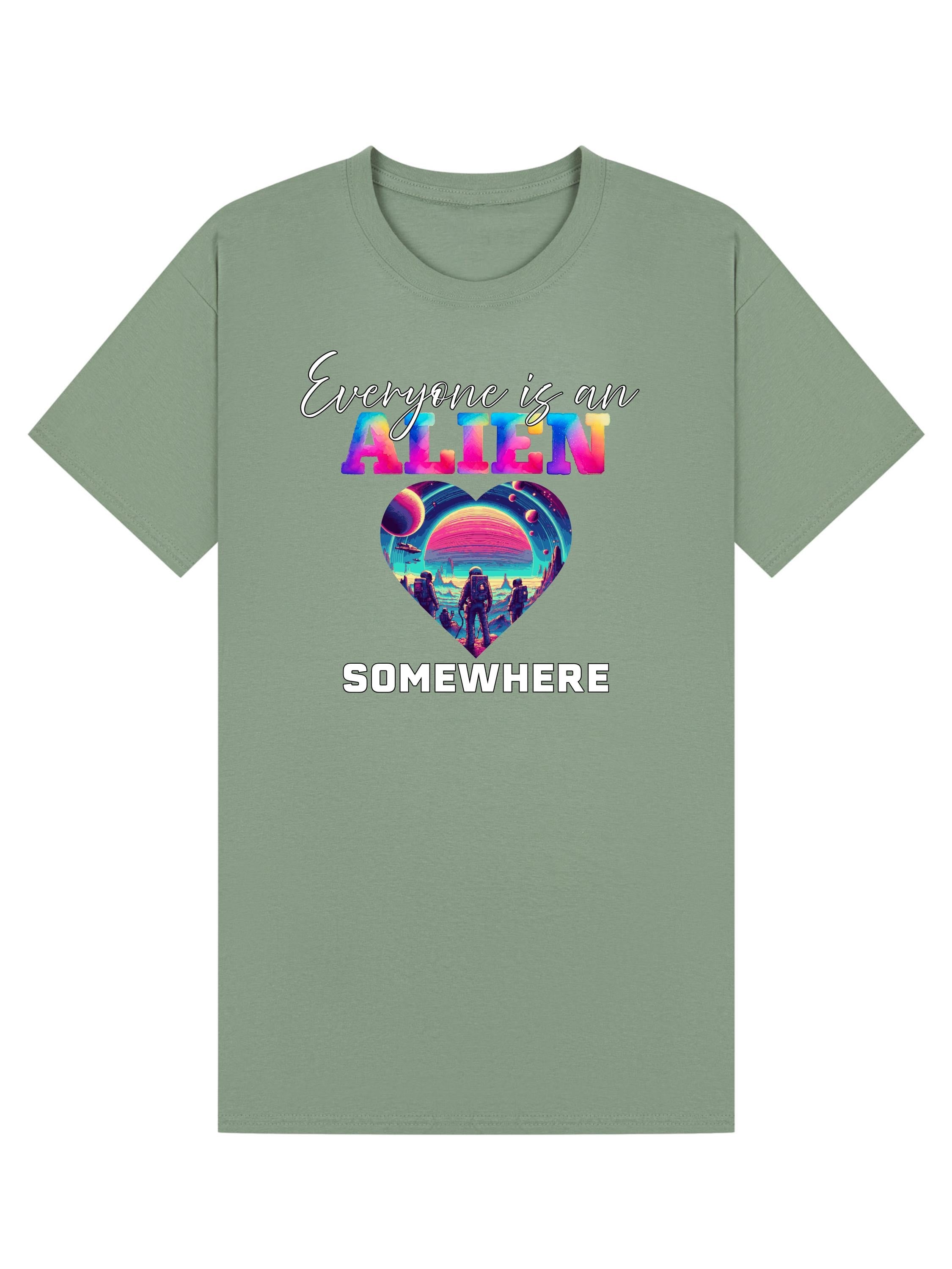 Coldplay Inspired “Everyone Is an Alien Somewhere” T-Shirt – Music of the Spheres tour Tee - Plus Size