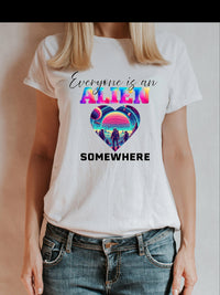Coldplay Inspired “Everyone Is an Alien Somewhere” T-Shirt – Music of the Spheres tour Tee - Plus Size