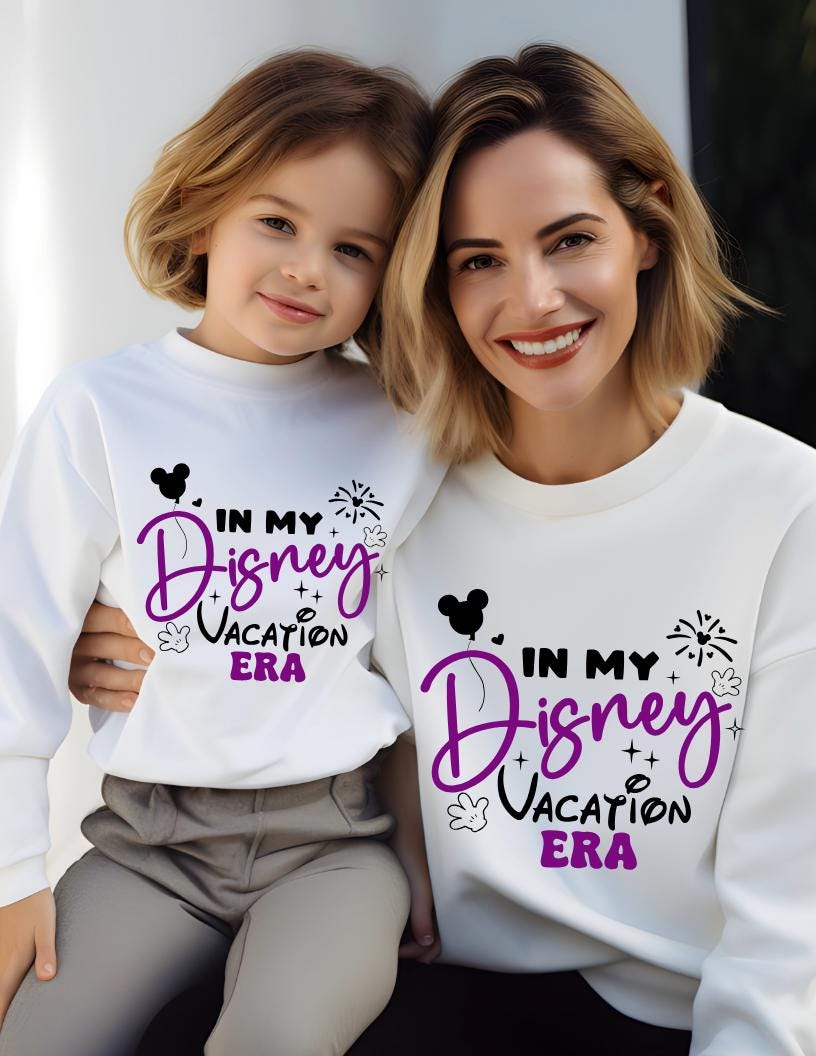 In My Disney Vacation Era Sweatshirt | Matching Family Jumpers | Kids & Adults | Disney Trip Outfit | Magical Holiday Jumper