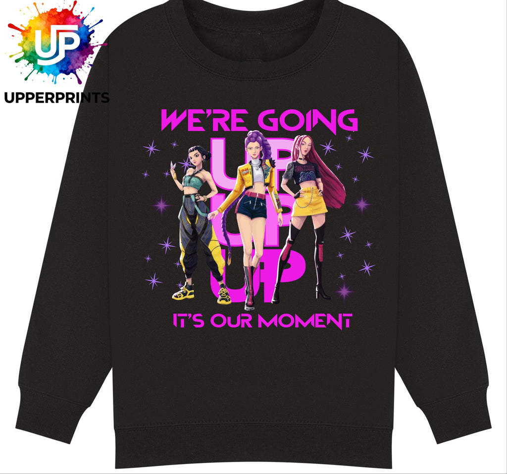 We’re Going Up Jumper| Golden Huntrix Inspired Sweater | K-Pop Demon Hunters Fan Sweatshirt | Kids & Adults