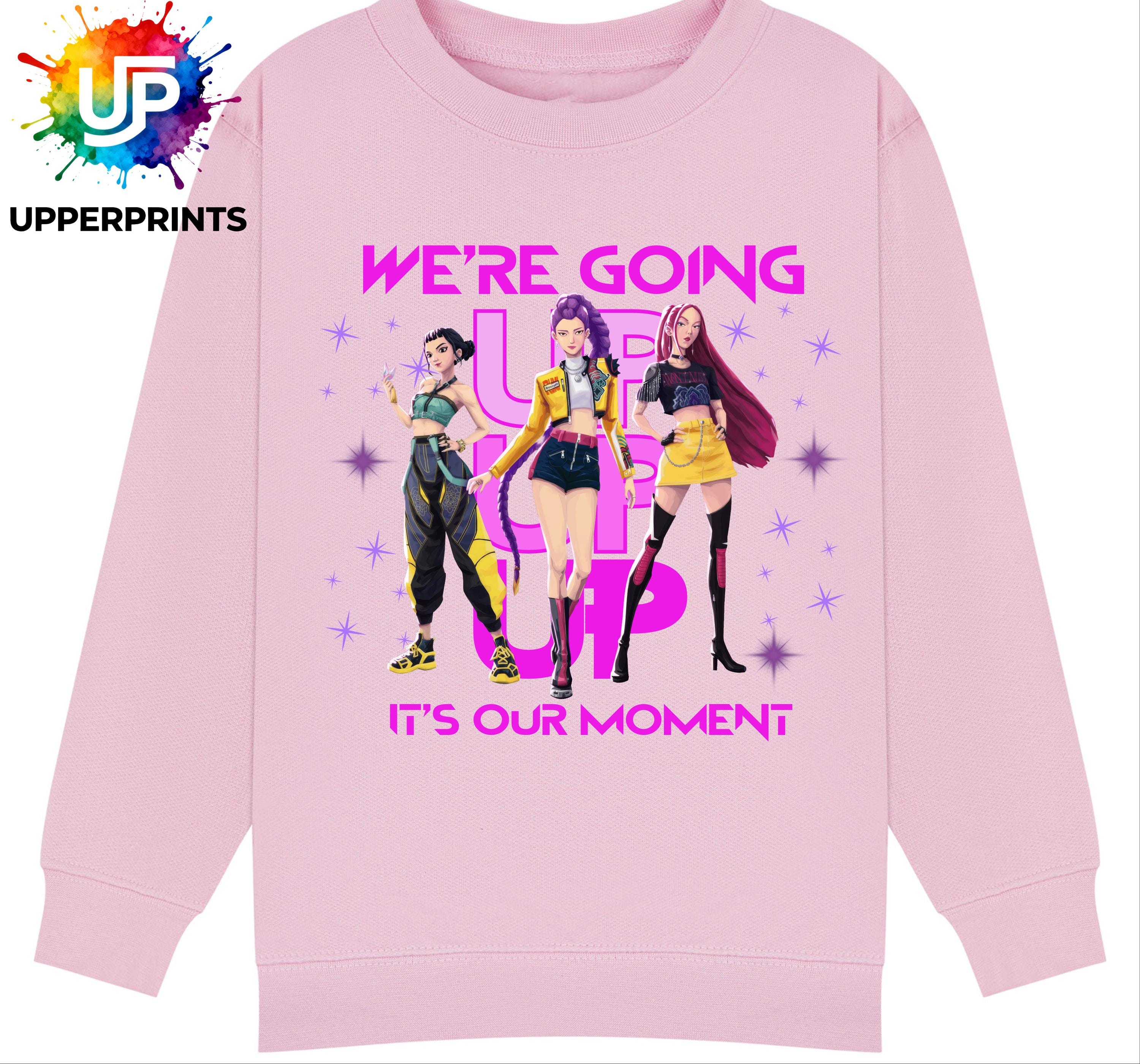 We’re Going Up Jumper| Golden Huntrix Inspired Sweater | K-Pop Demon Hunters Fan Sweatshirt | Kids & Adults