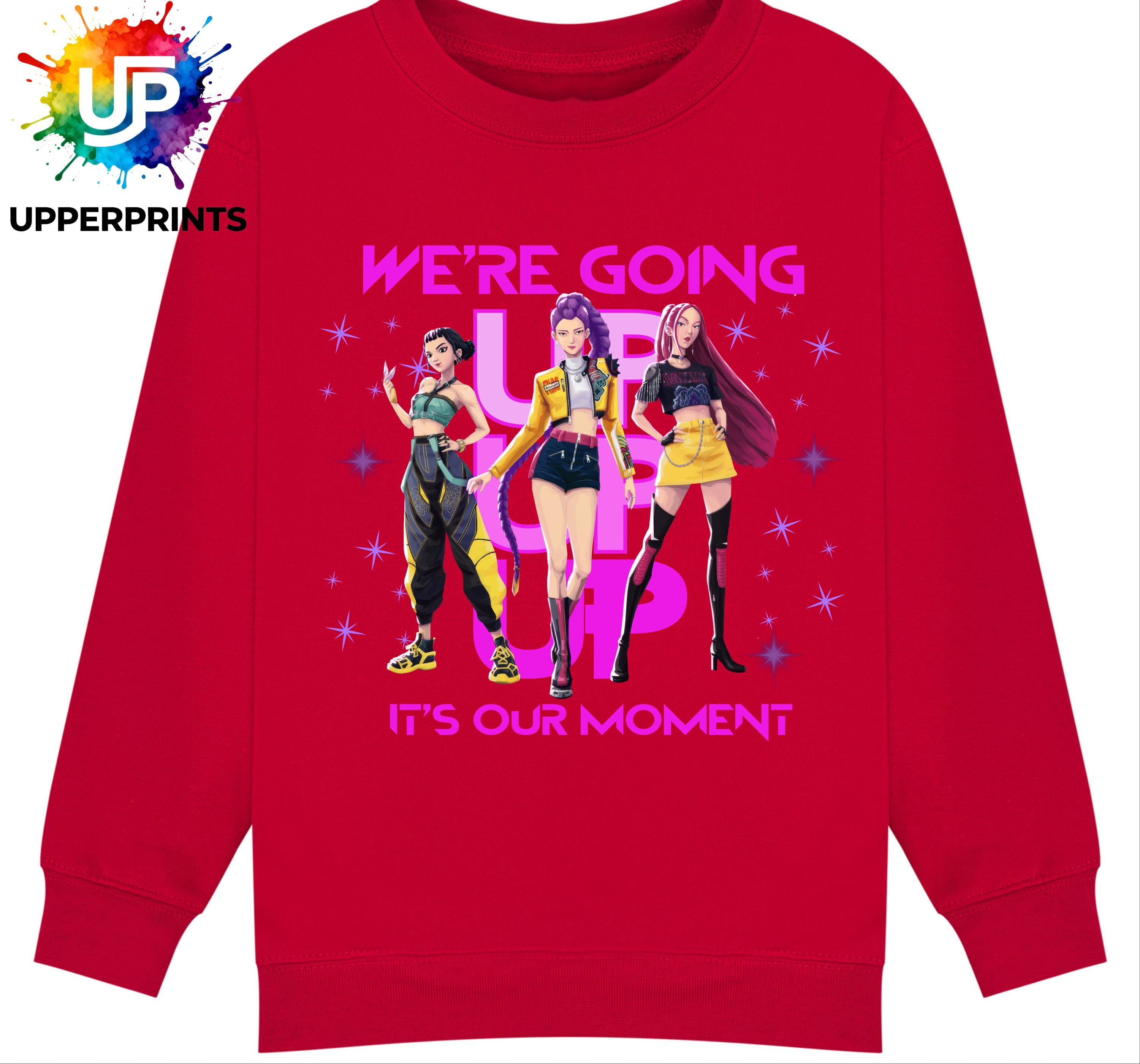 We’re Going Up Jumper| Golden Huntrix Inspired Sweater | K-Pop Demon Hunters Fan Sweatshirt | Kids & Adults