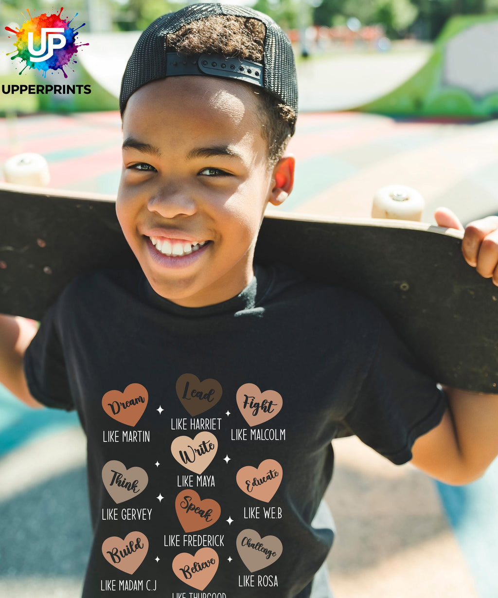 Black History Icons T-Shirt – Motivational Words | Positive Message Shirt