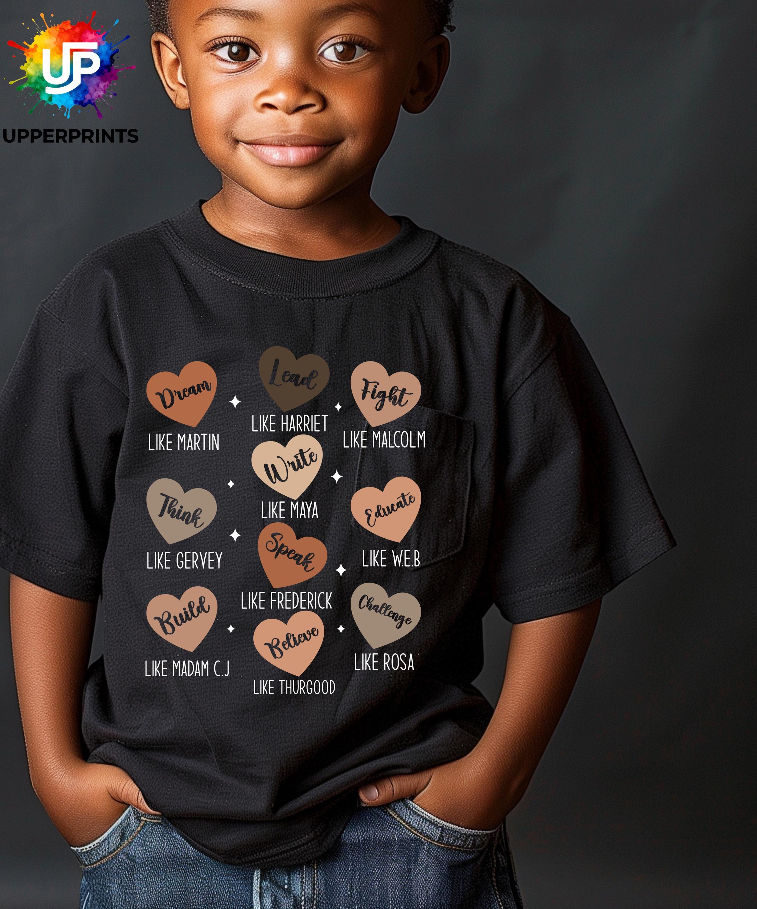 Black History Icons T-Shirt – Motivational Words | Positive Message Shirt