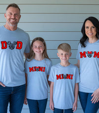 Family Matching Disney-Inspired T-Shirts | Mom Dad Mini | Disney Trip Outfits | Mummy or Daddy & Me Shirts