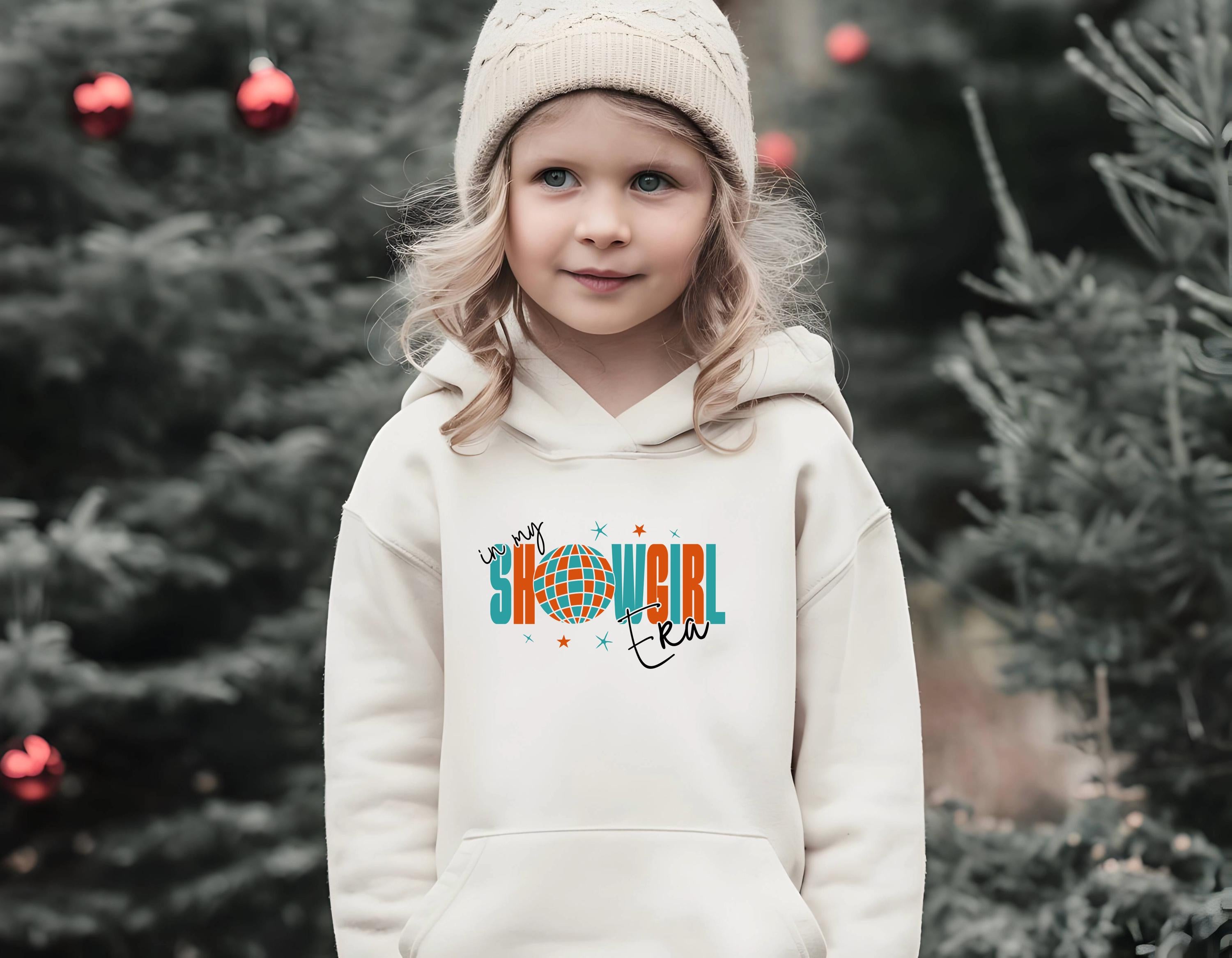 Kids 'Show Girl Era' Hoodie: Retro Disco Ball - Swiftie fan Hood