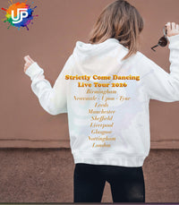 Strictly Come Dancing Live Tour 2026 Hoodie | Two Sided Tour hood | Kids Adults & Plus Sizes | Matching Family Outfit | Fan Made